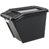 PLAST TEAM Vertriebs GmbH plast team Aufbewahrungsbox PROBOX SLANTED 58 Liter schwarz