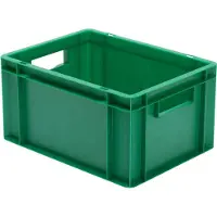 LA-KA-PE LA KA PE Transportstapelkasten grün L400xB300xH210mm Wände / Boden geschlossen PP - TK400/ 210-0
