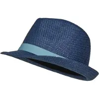 Sterntaler Schirmmütze "Strohhut Garniturband", Jungen, Gr. 49, blau (mittelblau), Obermaterial: 100% Papier PAP. 100% Papier PAP. 100% Papier PAP. 100% Papier PAP., Mützen Schirmmütze