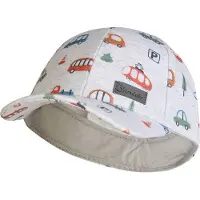 Sterntaler Baseball Cap "Basecap Fahrzeuge", Jungen, Gr. 55, grau (lichtgrau), Obermaterial: 95% Baumwolle CO. 5% Elasthan EL., Caps Baseball Cap