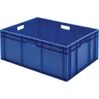 LA-KA-PE LA KA PE Transportstapelkasten grün L800xB600xH320mm Wände / Boden geschlossen PP - TK800/ 320-0