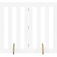 vidaXL Faltbarer Haustierzaun 2 stk. Weiß 100,5 x 38 x 90 cm