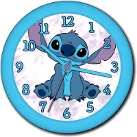 Northix Stitch-Wanduhr mit leicht lesbarem Design, perfekt für Kinder
