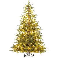 Northix 180 cm großer künstlicher Weihnachtsbaum mit 250 LED-Lichtern