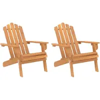 Syfax Adirondack-Gartenstühle 2 Stk. Massivholz Akazie