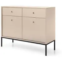 AX Living Kommode mit Schubladen Domiti MKS104 104 cm Modern in Beige
