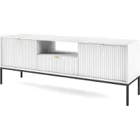 AX Living Lowboard TV Eternas 154 cm modernes Design, Weiß