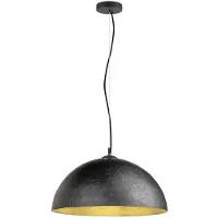 SLV 1008535 FORCHINI 50, Pendelleuchte, E27, Pendellänge 150 cm, 1x max. 40 W, matt schwarz / matt gold