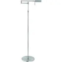 Highlight LED-Stehlampe New Bari, nickel, Höhe 139 cm, Metall, Dimmer