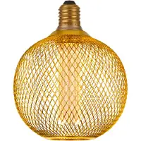 Searchlight LED-Lampe E27 Mesh 3,4W 3.000K Ø12cm gold