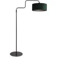 Steinhauer Stehlampe Bloeba, schwarz/grün, Höhe 165 cm, Velours