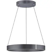 Paul Neuhaus LED-Hängeleuchte E-Clipse, mystic grey, Ø 70 cm, CCT
