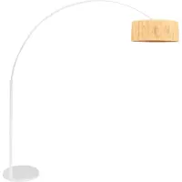 Steinhauer Bogenlampe Sparkled Light weiß mit Strohton