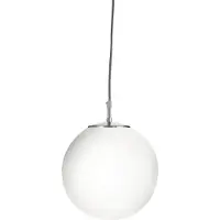 Searchlight Pendelleuchte Atom, opalweiß, Glas, Ø 30 cm, E27