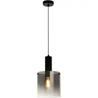 Searchlight Hängeleuchte Sweden, einflammig, Stahl, Glas, E27