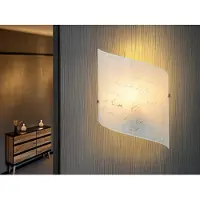 Meine Wunschleuchte Moderne Wandleuchte mit Glas Lampenschirm für Treppenhaus, Wohnzimmer, Flurlampe