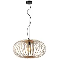 JUST LIGHT RACOON Pendelleuchte E27 max. 40W Holz-natur 11409-79