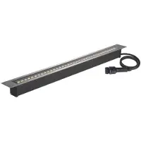SLV 1007196 DASAR 1200, Bodeneinbauleuchte, 34 W, 3000 K, IP65/IP67, quadratisch, edelstahl