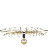 Euluna Pendelleuchte Umbrella in flacher Form, gold