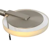 Steinhauer LED-Wandleselampe Turound 10 W – 2700 K – 62 cm Edelstahl-Klarglas