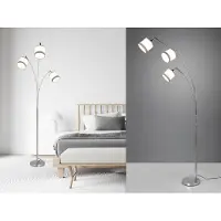 Meine Wunschleuchte Ausgefallene moderne LED Stehlampen Wohnzimmer, Lampenschirme Stoff mehrflammig