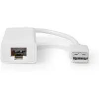 Nedis CCGB60950WT02 USB-Netzwerkadapter USB-A Stecker auf RJ45 Buchse 0,2 m Weiß