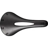 Brooks C13 Carved, Fahrradsattel, Straßenrennen, Schwarz, Einfarbig, Nylon, Gummi
