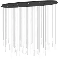 Stars of Light Große Hängelampe Sardenara schwarz 148cm