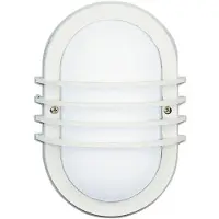 Albert Außenlampe Ovalla stripe Weiß