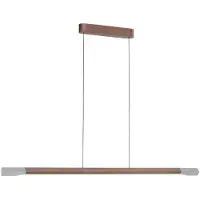 Paul Neuhaus LED-Hängelampe Hoop, braun, 128 cm, dimmbar