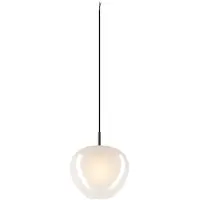 SLV Hängelampe aus Glas Pantilo Ø 29cm - weiß