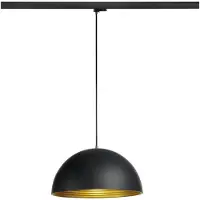 SLV Pendelleuchte für Schiene Forchini M 40 schwarz 3-phasig Ø 40cm