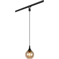 TRIO Schienen-Hängeleuchte Lumina für DUOline, amberfarben