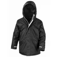 Result Core Kinder Winter Parka FK599 (5-6 Jahre) (Schwarz)