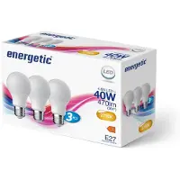 Energetic Energetische LED-Glühlampen E27 40W 3 Stück