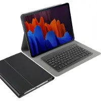 Just in Case Tablet-Hülle mit Tastatur geeignet für Samsung Galaxy Tab S7 FE / Tab S7 Plus - QWERTY Bluetooth Tastatur-Hülle - Schwarz