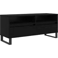 Syfax TV-Schränk Schwarz Eichen-Optik 100 x 34,5 x 44,5 cm