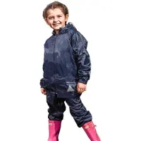 Result - Wasserfeste Jacke und Hose im Set für Kinder FK2557 (146-152) (Marineblau)