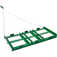 Latios Wiesenschleppe Rasentraktor - Schleppegge Wiesenegge 1220x500x100mm - Feldegge für Rasenpflege und Bodenbearbeitung