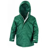 Result Core Kinder Winter Parka FK599 (5-6 Jahre) (Flaschengrün)