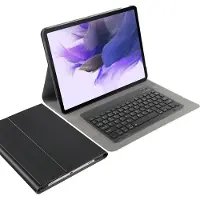 Just in Case Tablet-Hülle mit Tastatur geeignet für Samsung Galaxy Tab S7 FE - QWERTY Bluetooth Tastatur-Hülle - Schwarz