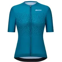 Santini - Women's Moon S/S Jersey - Radtrikot Gr XL blau