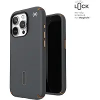 Speck Presidio2 Pro ClickLock & MagSafe - Etui iPhone 15 Pro (Holzkohle Grau / Cool Bronze)