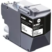 KMP Tintenpatrone passend für Brother LC422XLBK Black