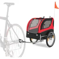 Coast Hundeanhänger für Fahrrad, bis 40 kg belastbar, Fahrradanhänger für kleine & mittelgroße Hunde, klappbarer Hundebuggy Hundefahrradanhänger
