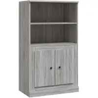 Syfax Highboard Grau Sonoma 60x35,5x103,5 cm Holzwerkstoff