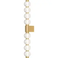 Maytoni Wandleuchte Amulet LED incl. Gold aus Silicone und Glas , Metall 800 Lumen 19W für Küche, Schlafzimmer, Wohnzimmer, Esszimmer, Lobby