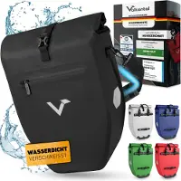 Valkental ValkBasic, Hinten, Fahrradtasche, Plane, Schwarz, 28 l, 320 mm