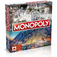 Win2Win Tech Hasbro Monopoly, klassisches Brettspiel für Familien und Kinder, Ausgabe Apulien und Basilikata, ab 8 Jahren, mehrfarbig, Sonderausgabe, 35x35x10