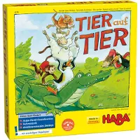 Haba Spiel "Tier auf Tier - Der Klassiker unter den Stapelspielen", bunt, Spiele, Kinder, Holz, Spiel